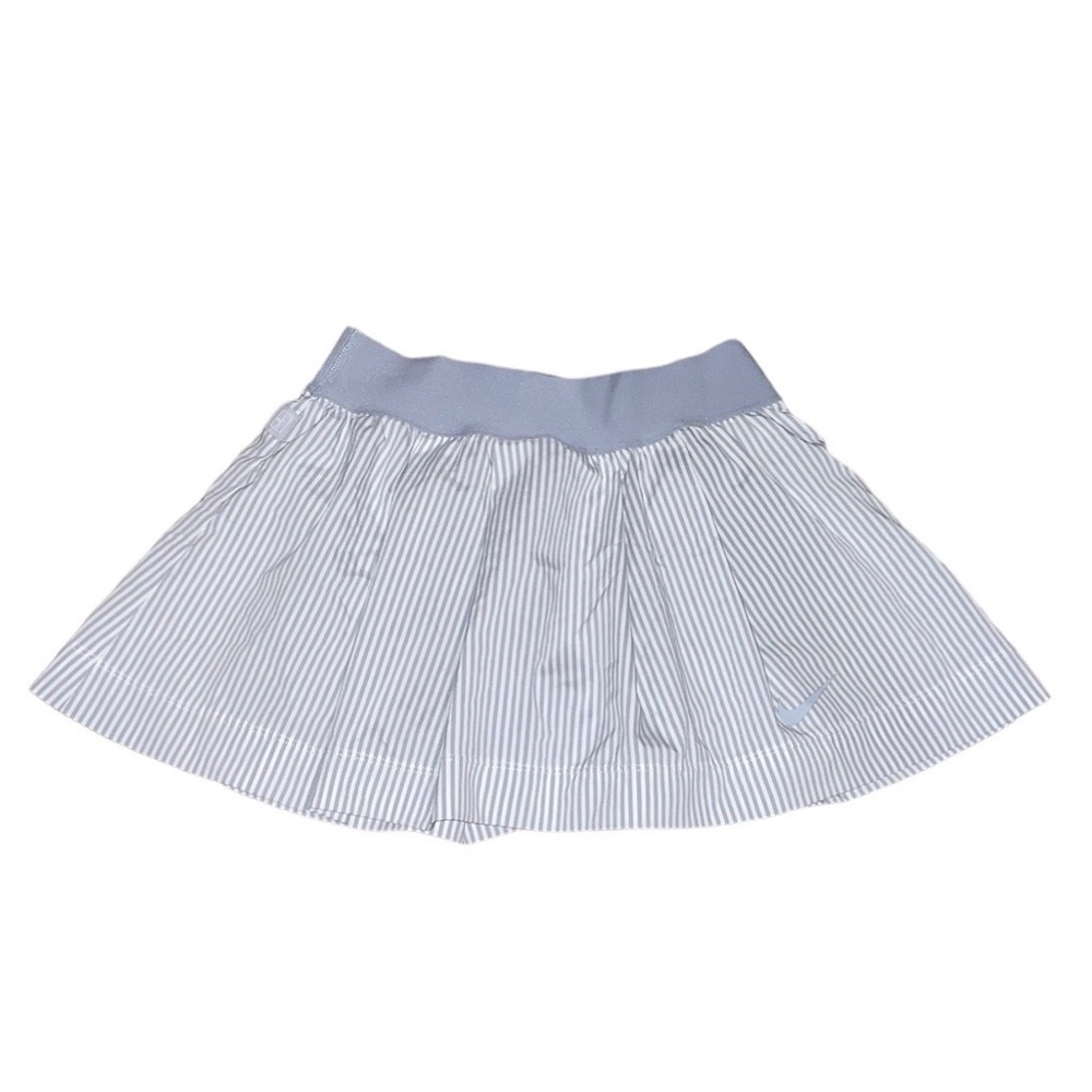 Nike blue striped active skirt